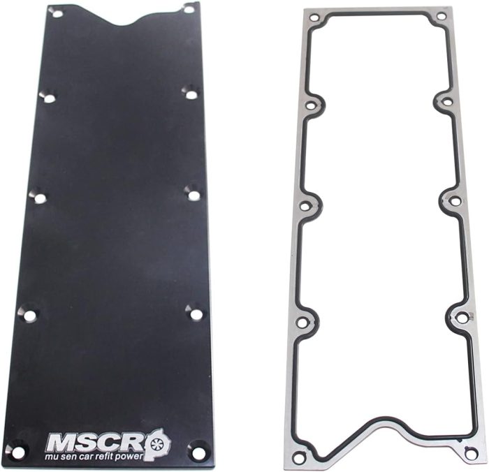MSCRP LS Gen 3 Valley Pan Cover Plate with Gasket and Seals Low Profile Compatible with LSX LS1 LM7 LR4 LQ4 LS6 L59 - 图片 3