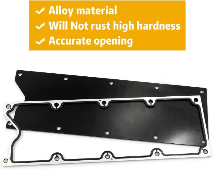 MSCRP LS Gen 3 Valley Pan Cover Plate with Gasket and Seals Low Profile Compatible with LSX LS1 LM7 LR4 LQ4 LS6 L59 - 图片 5